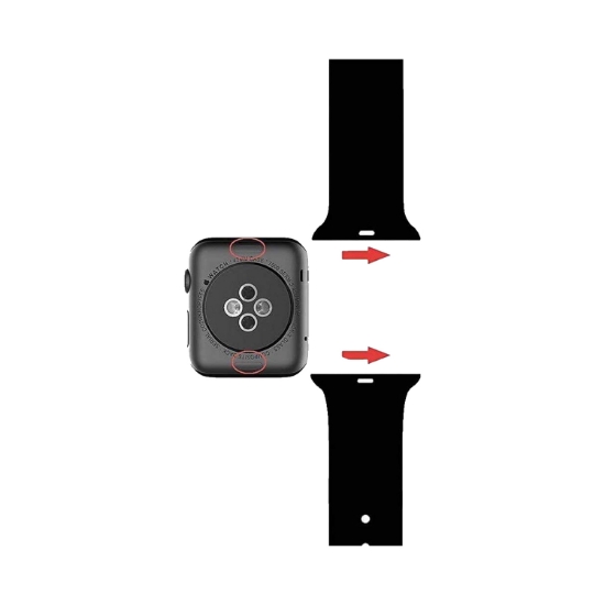 Imagen de Malla para Smartwatch Apple, Malla Watch 38MM/40MM Sport Loop, Silicone, Black, HWMCMK046