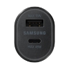 Imagen de Adaptador Samsung, Super Fast Dual Car Charger, USB-C 45W, USB 15W, Black, HACSAM778