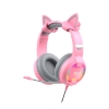 Imagen de Auricular Havit H2233D Cat Gaming LED C/Microfono Pink Taboo 