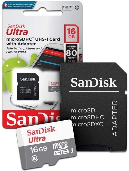 Imagen de Tarjeta de memoria MicroSD Sandisk 16GB
