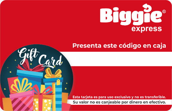 Imagen de Gift Card Digital Biggie Express - Gs. 1.000.000