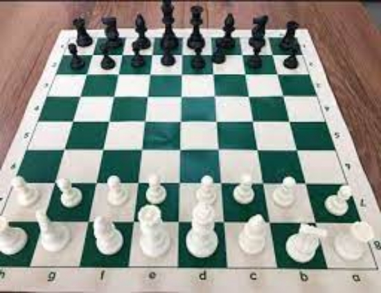 Imagen de Juego de ajedrez de piel PVC tamaño L