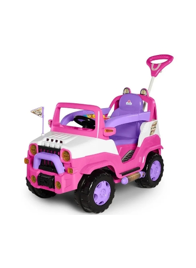 Imagen de Auto jeep a pedal rosa