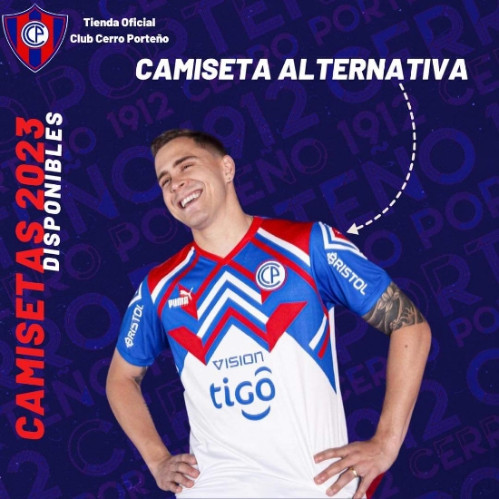 Imagen de Camiseta Alternativa 2023 Club Cerro Porteño