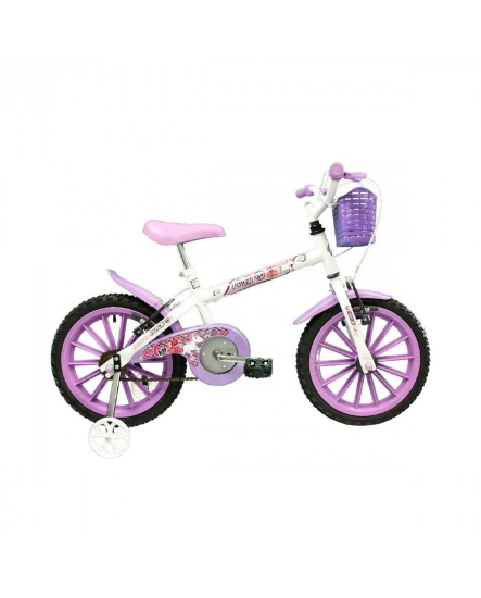Imagen de Bicicleta track pink blanco y lila aro 16”