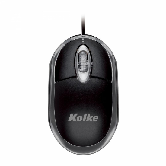 Imagen de Mouse Óptico USB KOLKE KM-117 con Luz (Negro) 