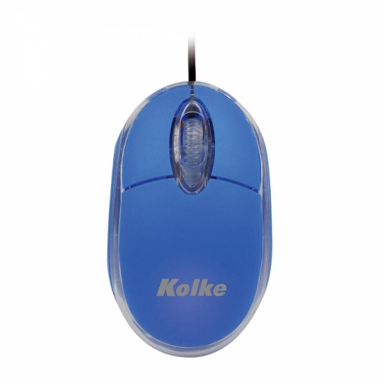 Imagen de Mouse Óptico KOLKE KEM-340 (Azul) Blister