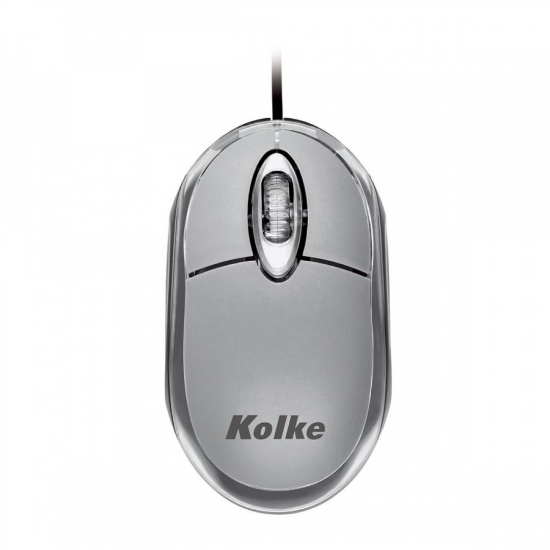 Imagen de Mouse Óptico Kolke USB KM-117 con Luz (Plata)  