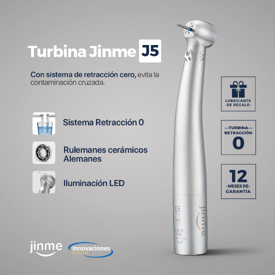 Imagen de Turbina Dental J5 Led Jinme