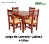 Imagen de Juego de Comedor Carioca de 4 sillas 