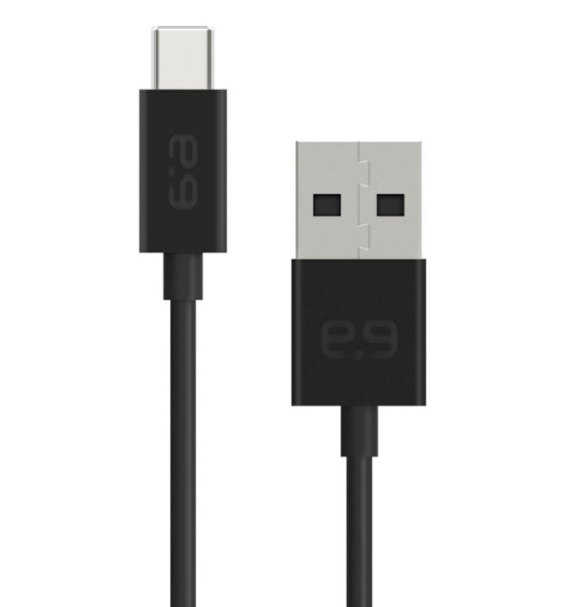 Imagen de Cable USB A A USB C Negro 1.20 M.