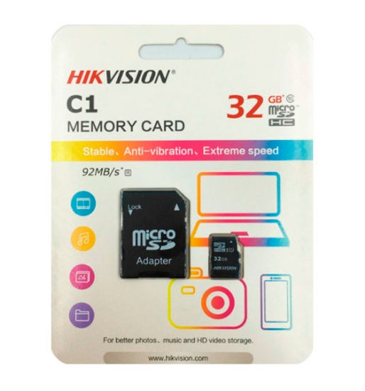 Imagen de Memoria Micro SD Hikvision 32GB