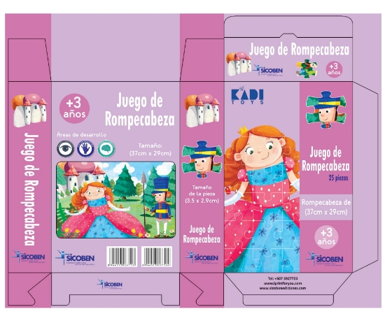 Imagen de Libro Rompecabezas Kadi toys princesas - Sicoben
