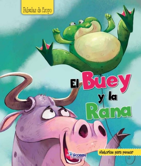 Imagen de Colección libro fábulas Esopo El buey la rana 