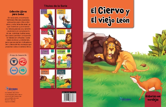 Imagen de Libro Historia moraleja el ciervo y el viejo león