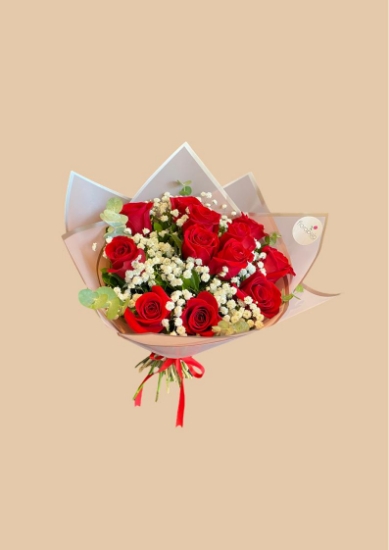 Imagen de Arreglo de flores - Ramo con 12 rosas ecuatorianas