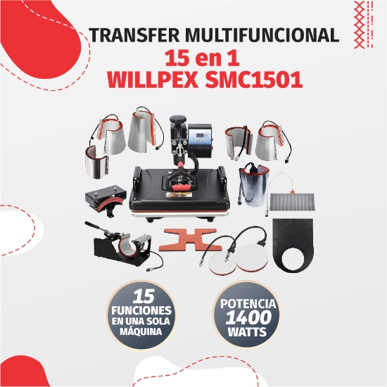 Imagen de TRANSFER (15 EN 1) MULTIFUNCIONAL WILLPEX SMC1501