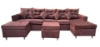 Imagen de Sofa con doble tumbona + puff