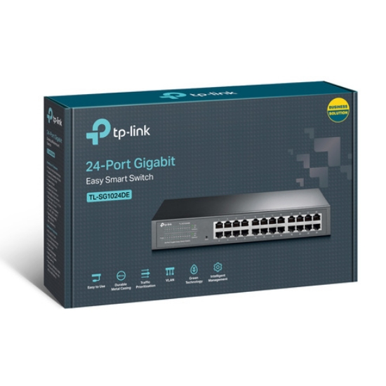 Switch TP-LINK de 24 puertos Gigabit Easy Smart TL-SG1024DE