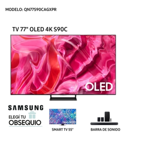 Televisor Samsung de 77" OLED 4K Smart QN77S90CAGXPR